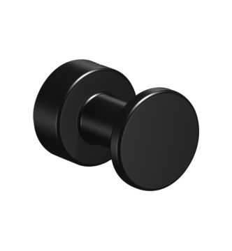 Clothing- and towel hook Techno ø25mm matt black