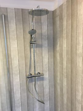 rain shower wall fitting Winner with Thermostatic shower faucet chrome
