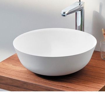 wash bowl surface-mounted Bowl Composite ø41cm white mat