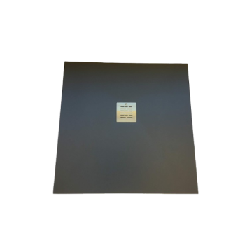 Composite shower tray Solid Eco 100x100cm anthracite structure even