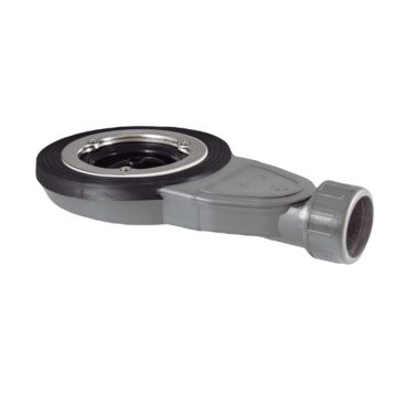 Extra flat shower tray siphon Slim build in height with sieve for hole diameter 90mm
