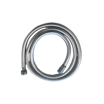 shower hose plastic 170cm silver smooth