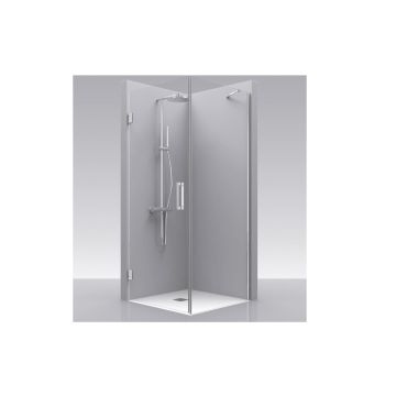 Revolving door with fixed side panel Tedy