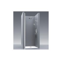 Draaideur Padel 70cm Transparantglas Chroom