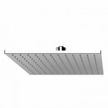 overhead shower square 25x25cm chrome