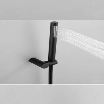 hand shower set Nero matt black including Holder and hose