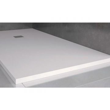 Composite shower tray Solid Eco 90x120cm white structure even