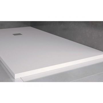 Composite shower tray Solid Eco white even