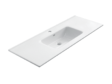 ceramic washbasin Milan, 121x46cm white