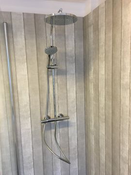 rain shower wall fitting Winner with Thermostatic shower faucet chrome