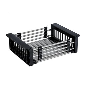 adjustable Dish rack for kitchen sink black 28-43,3 cm