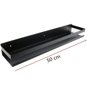 Shelf / Planchet Rack mat zwart 50cm