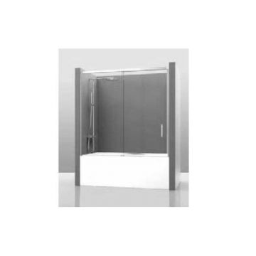 2-part bath screen with sliding door Cosmo