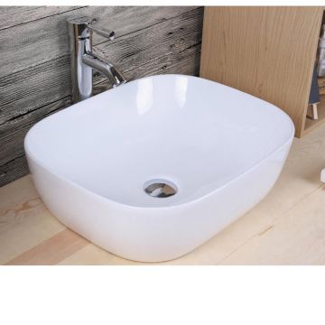 ceramic wash bowl surface-mounted Napels 50x40cm white