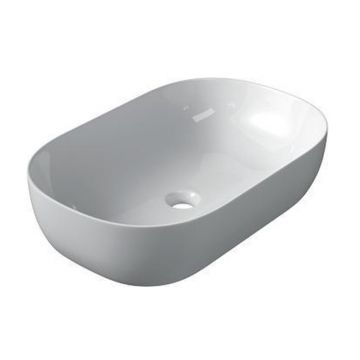 ceramic oval surface-mounted wash bowl Oval 60x40cm white
