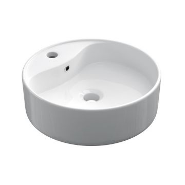 ceramic round surface-mounted wash bowl roundo ø40cm white