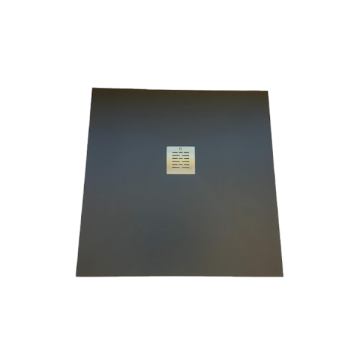 Composite shower tray Solid Eco 80x119,5cm anthracite structure slate