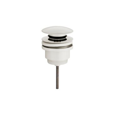 Luxury click waste drainageplug 1¼" matt white