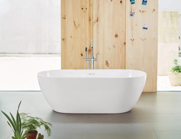 Acryl ligbad Trento 170x80cm mat wit