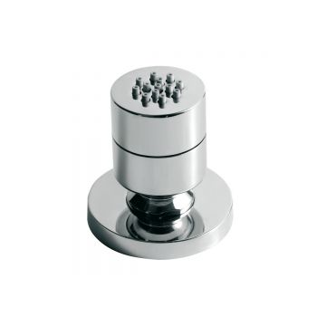 side shower chrome round, rotatable
