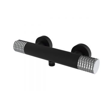 Thermostatic surface-mounted shower faucet Aura black 