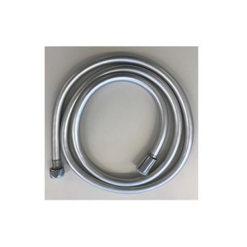 shower hose plastic 170cm silver smooth