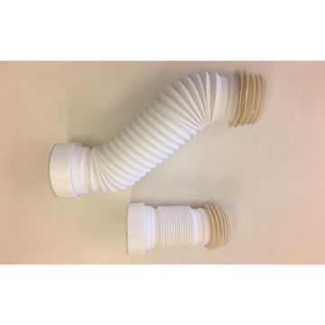 extendable flexible WC drainage 30-57cm white