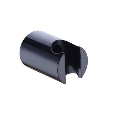 fixed hand shower holder Round Nero matt black