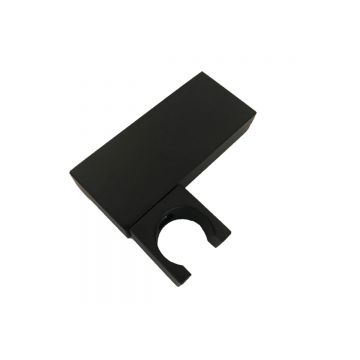 Metal Holder Square for hand shower rectangle shaped matt black