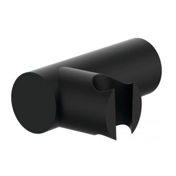 tiltable hand shower holder Pipe Nero matt black