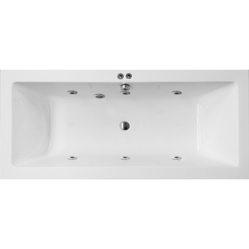 built-in whirlpool with 6 waterjets Cubo Comfort 180x90cm