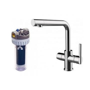 kitchen faucet Pure chrome with filtersystem