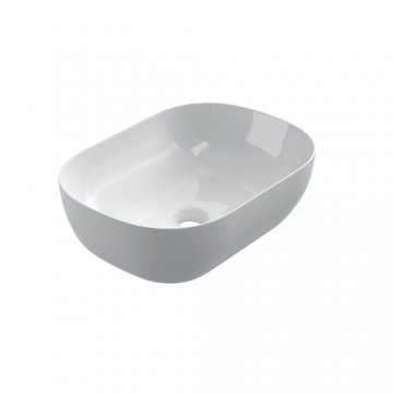 ceramic oval surface-mounted wash bowl Oval mini 46x33cm white