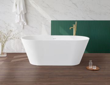 Solid Surface bathtub Moderno 170x80cm white mat