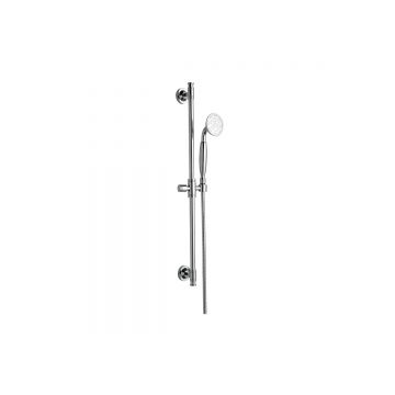 Nostalgische doucheset Columbia chroom met handdouche, glijstang 69cm en doucheslang 170cm