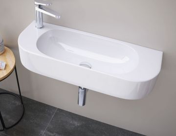  Keramische Fontein Petit - rechts - 71.5x27.5cm wit 