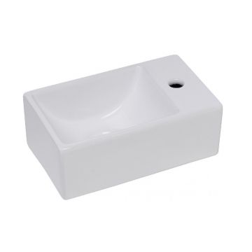 Wiesbaden Rhea XXS fountain - right - 30,5 x 18 x 11 cm - White