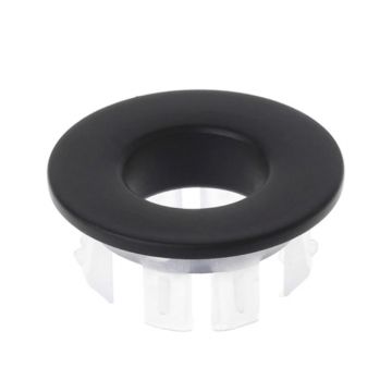 washbasin overflow rosette round black