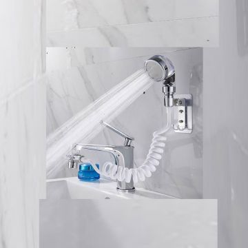 hand shower for washbasin faucet and kitchen faucet chrome