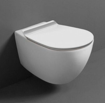 wall-hung toilet + soft closing toilet seating Simas Vignoni borderless