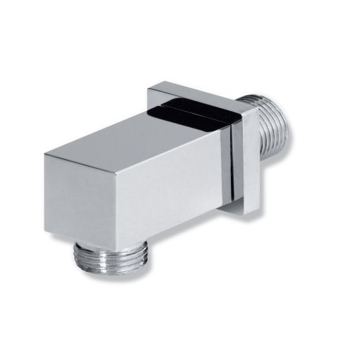 wall connection despertar square chrome for shower hose