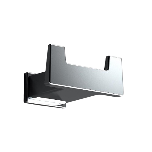 double Clothing- and towel hook Cube chrome