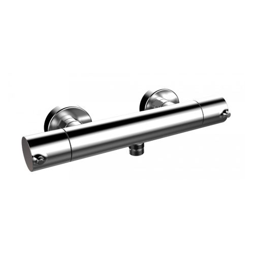 Thermostatische opbouwkraan Time Male chroom