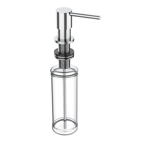 Luxury built-in soap dispenser cocinas chrome for counter top mounting