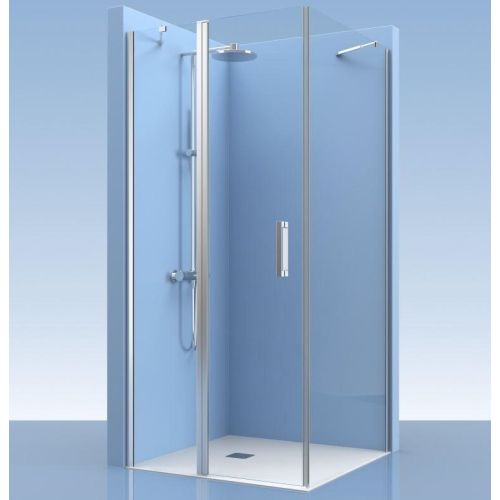 Revolving door with fixed wall and fixed side panel Padel