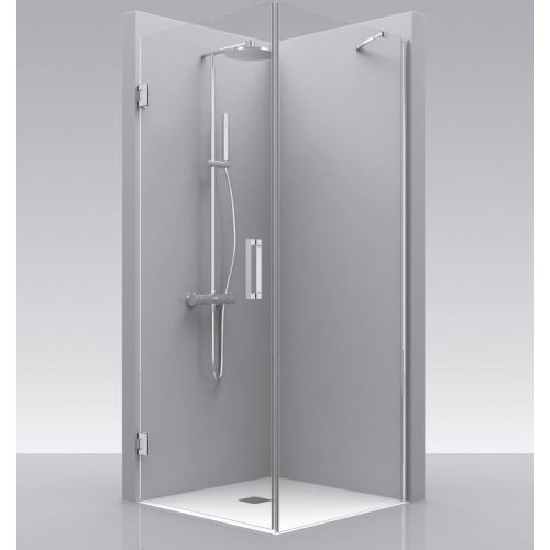 Revolving door with fixed side panel Tedy