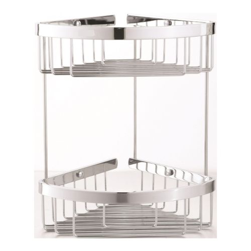 double soapHolder Levante cornermodel chrome