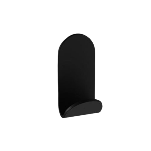 designer Clothing- and towel hook S5 matt black
