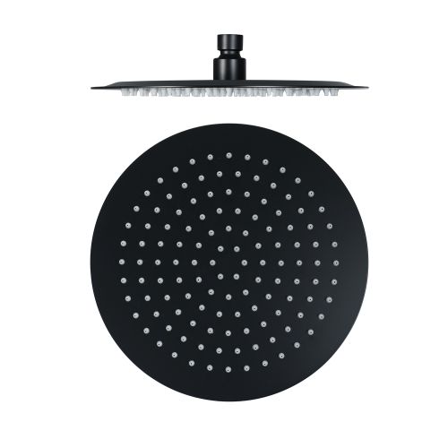 overhead shower Slim ø30cm matt black