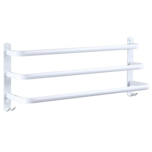 Drievoudig handdoekrek Nero 40cm wit